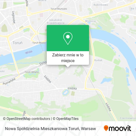 Mapa Nowa Spółdzielnia Mieszkaniowa Toruń