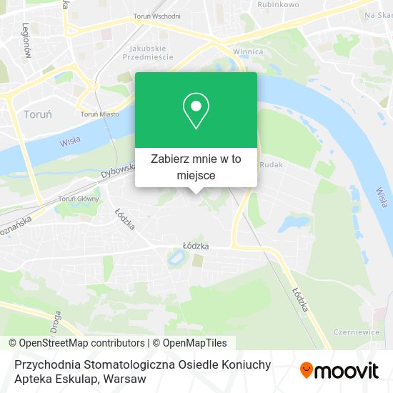 Mapa Przychodnia Stomatologiczna Osiedle Koniuchy Apteka Eskulap