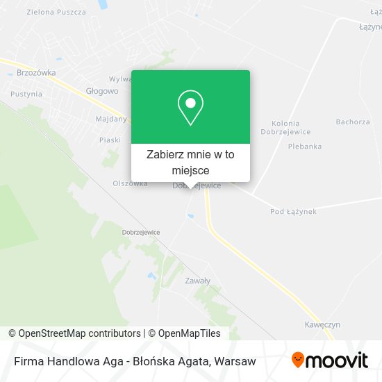 Mapa Firma Handlowa Aga - Błońska Agata