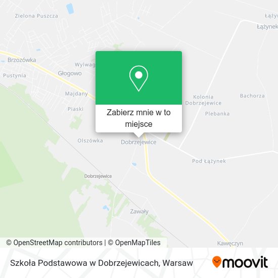 Mapa Szkoła Podstawowa w Dobrzejewicach