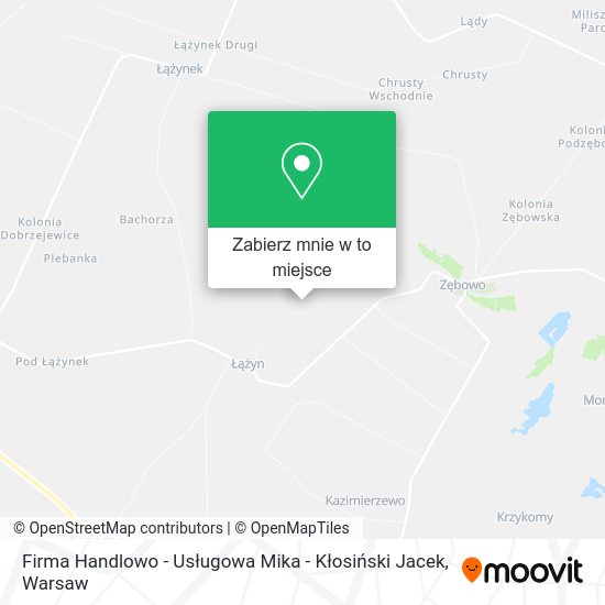 Mapa Firma Handlowo - Usługowa Mika - Kłosiński Jacek