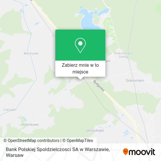 Mapa Bank Polskiej Spoldzielczosci SA w Warszawie