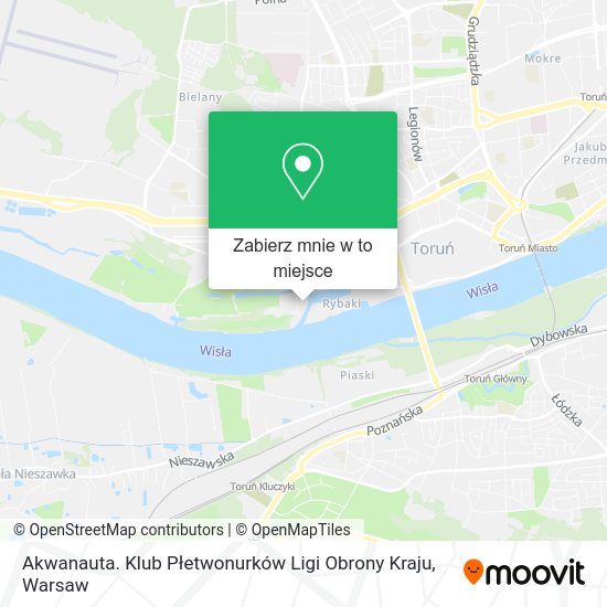 Mapa Akwanauta. Klub Płetwonurków Ligi Obrony Kraju