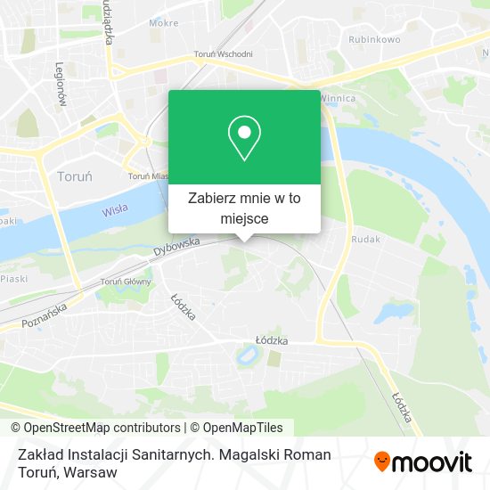 Mapa Zakład Instalacji Sanitarnych. Magalski Roman Toruń