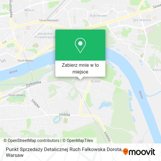 Mapa Punkt Sprzedaży Detalicznej Ruch Fałkowska Dorota