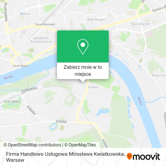 Mapa Firma Handlowo Usługowa Mirosława Kwiatkowska