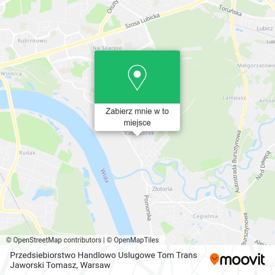 Mapa Przedsiebiorstwo Handlowo Uslugowe Tom Trans Jaworski Tomasz