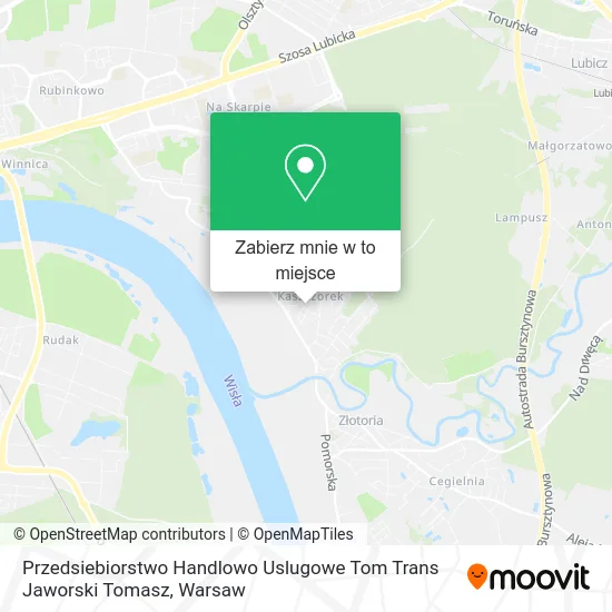 Mapa Przedsiebiorstwo Handlowo Uslugowe Tom Trans Jaworski Tomasz