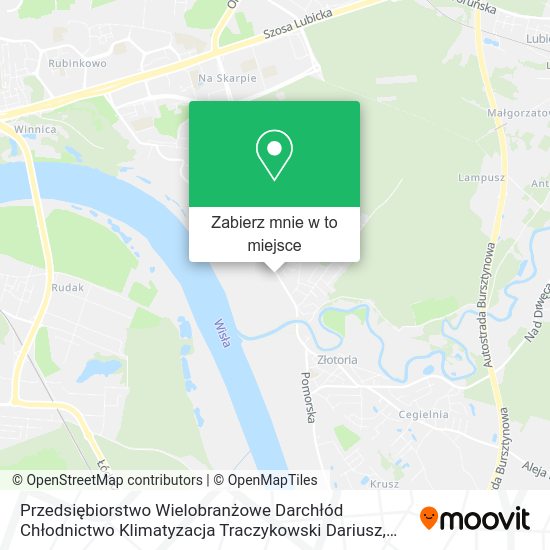 Mapa Przedsiębiorstwo Wielobranżowe Darchłód Chłodnictwo Klimatyzacja Traczykowski Dariusz