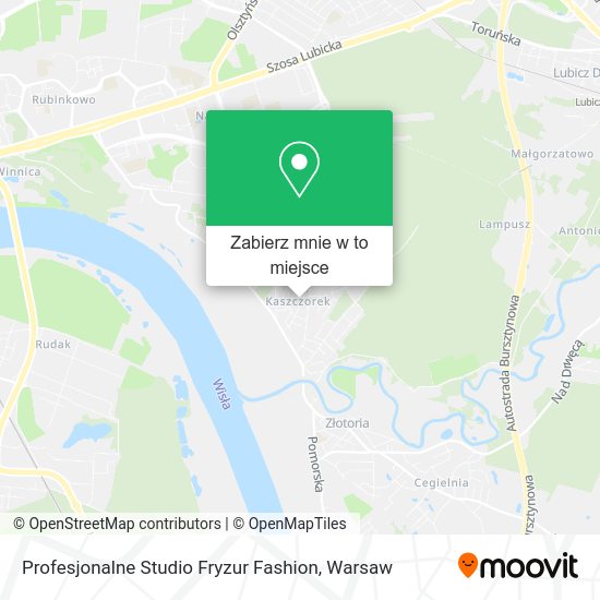 Mapa Profesjonalne Studio Fryzur Fashion