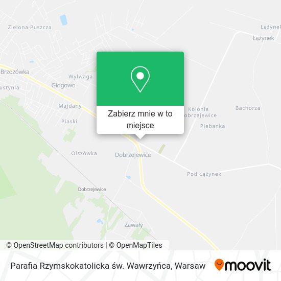 Mapa Parafia Rzymskokatolicka św. Wawrzyńca