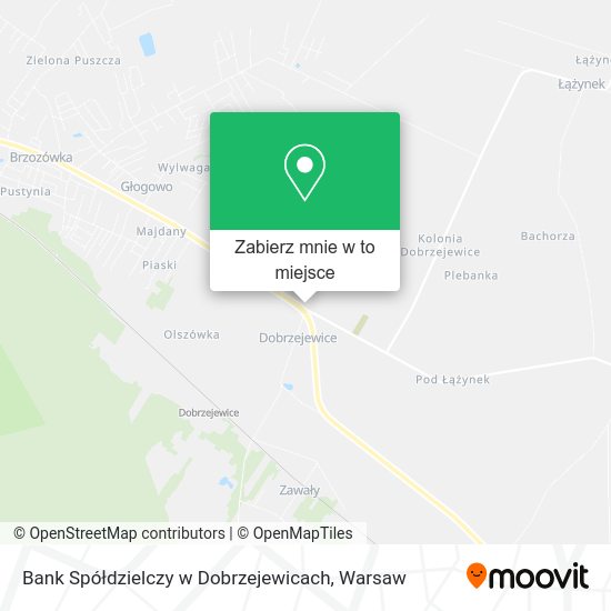 Mapa Bank Spółdzielczy w Dobrzejewicach