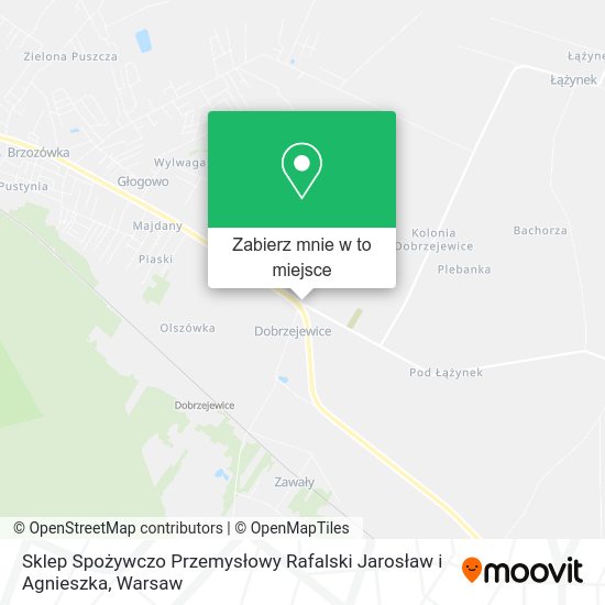 Mapa Sklep Spożywczo Przemysłowy Rafalski Jarosław i Agnieszka