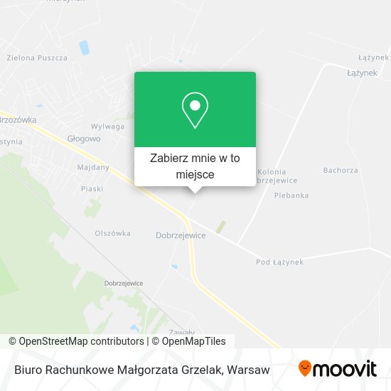 Mapa Biuro Rachunkowe Małgorzata Grzelak