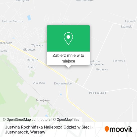 Mapa Justyna Rochnińska Najlepsza Odzież w Sieci - Justynaroch