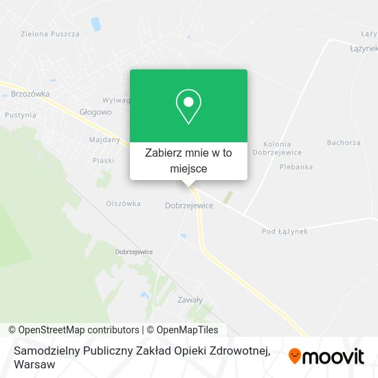 Mapa Samodzielny Publiczny Zakład Opieki Zdrowotnej