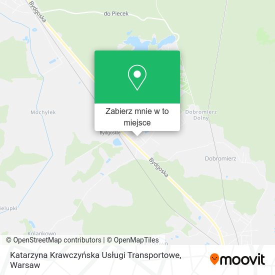 Mapa Katarzyna Krawczyńska Usługi Transportowe