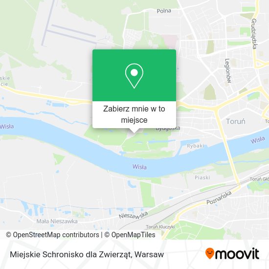 Mapa Miejskie Schronisko dla Zwierząt