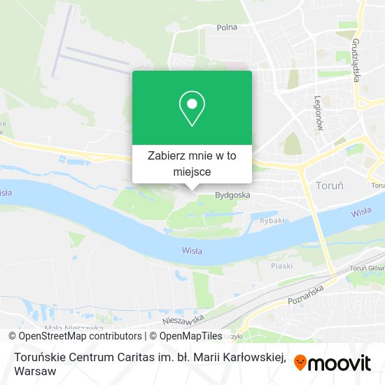 Mapa Toruńskie Centrum Caritas im. bł. Marii Karłowskiej