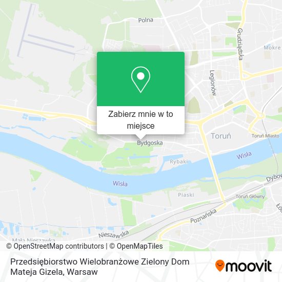 Mapa Przedsiębiorstwo Wielobranżowe Zielony Dom Mateja Gizela