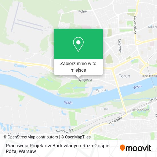 Mapa Pracownia Projektów Budowlanych Róża Guśpiel Róża