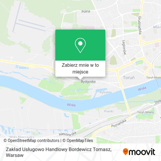 Mapa Zakład Usługowo Handlowy Bordewicz Tomasz