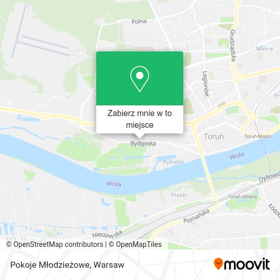 Mapa Pokoje Młodzieżowe