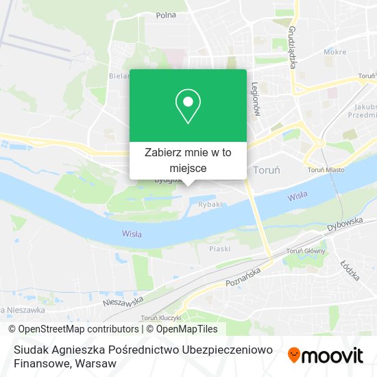 Mapa Siudak Agnieszka Pośrednictwo Ubezpieczeniowo Finansowe