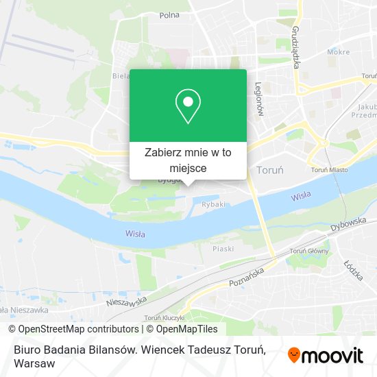 Mapa Biuro Badania Bilansów. Wiencek Tadeusz Toruń