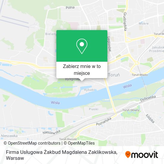 Mapa Firma Usługowa Żakbud Magdalena Zaklikowska