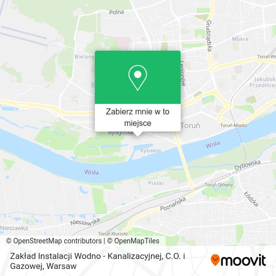 Mapa Zakład Instalacji Wodno - Kanalizacyjnej, C.O. i Gazowej