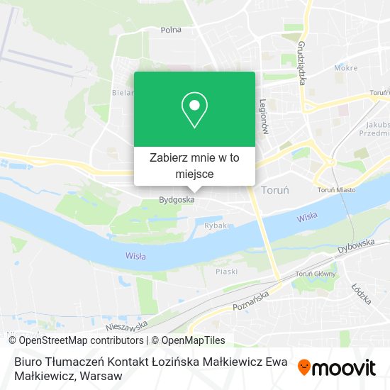 Mapa Biuro Tłumaczeń Kontakt Łozińska Małkiewicz Ewa Małkiewicz