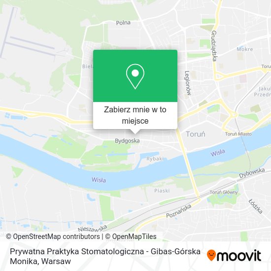 Mapa Prywatna Praktyka Stomatologiczna - Gibas-Górska Monika