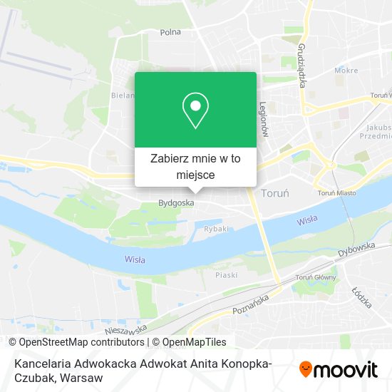 Mapa Kancelaria Adwokacka Adwokat Anita Konopka-Czubak