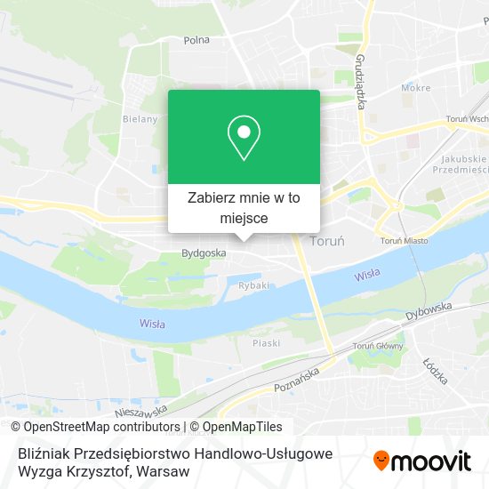 Mapa Bliźniak Przedsiębiorstwo Handlowo-Usługowe Wyzga Krzysztof