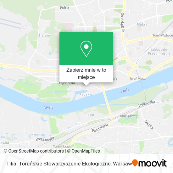 Mapa Tilia. Toruńskie Stowarzyszenie Ekologiczne