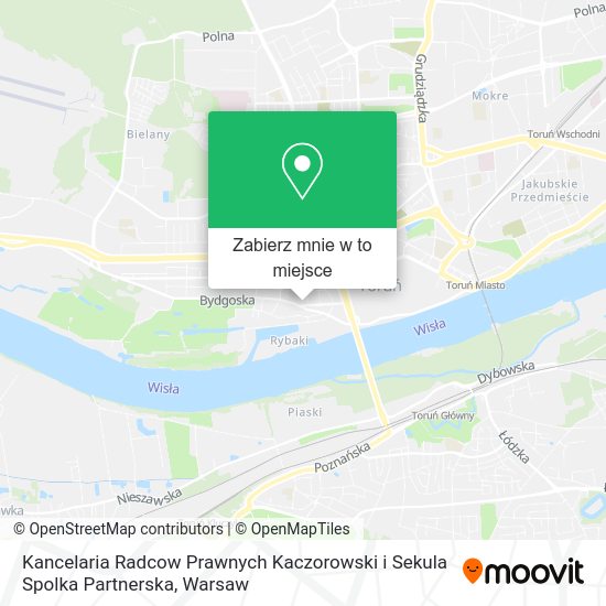 Mapa Kancelaria Radcow Prawnych Kaczorowski i Sekula Spolka Partnerska