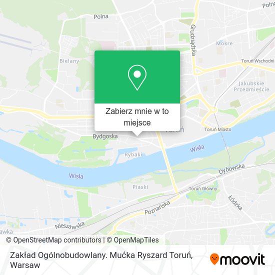 Mapa Zakład Ogólnobudowlany. Mućka Ryszard Toruń