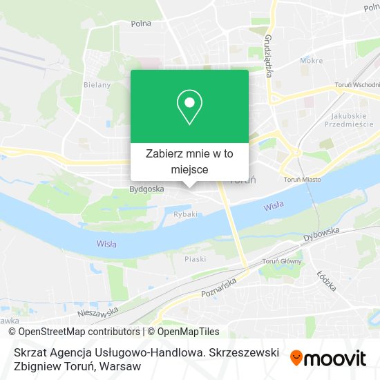 Mapa Skrzat Agencja Usługowo-Handlowa. Skrzeszewski Zbigniew Toruń