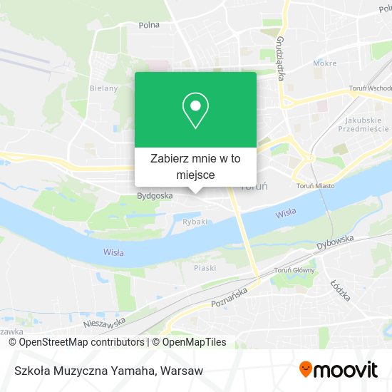 Mapa Szkoła Muzyczna Yamaha