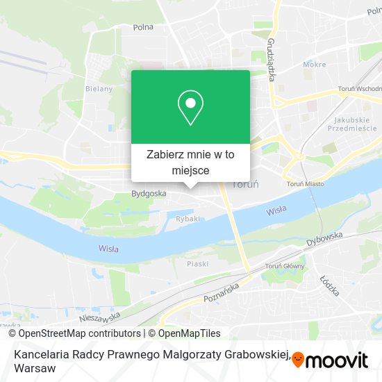 Mapa Kancelaria Radcy Prawnego Malgorzaty Grabowskiej