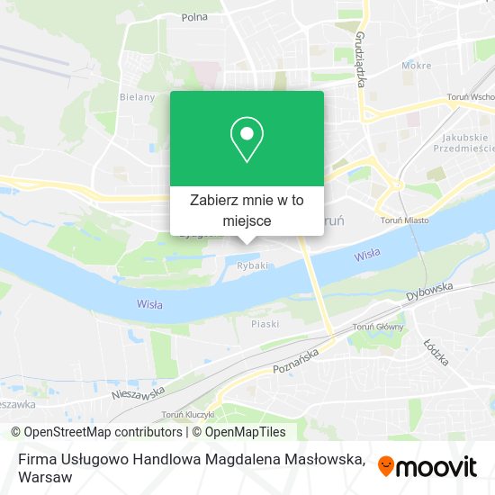 Mapa Firma Usługowo Handlowa Magdalena Masłowska