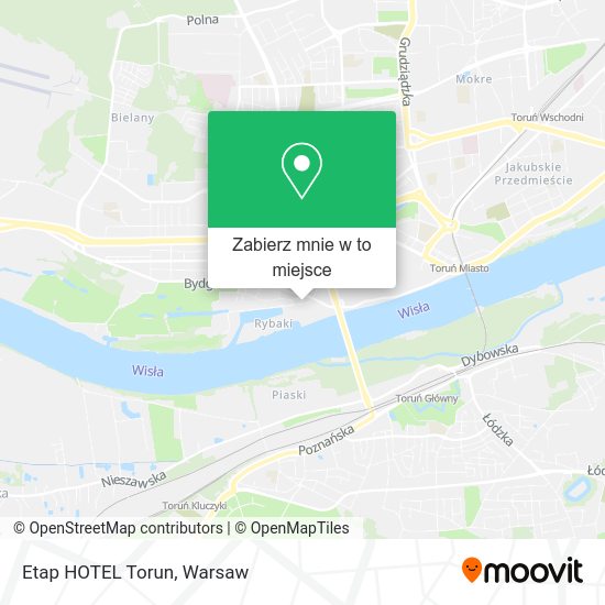 Mapa Etap HOTEL Torun