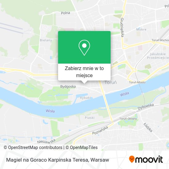 Mapa Magiel na Goraco Karpinska Teresa