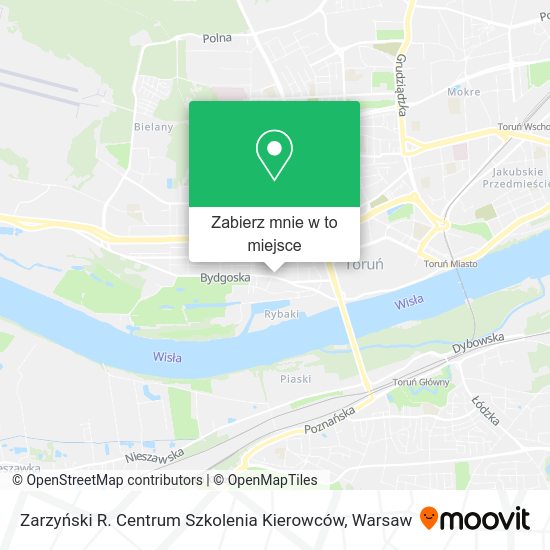 Mapa Zarzyński R. Centrum Szkolenia Kierowców