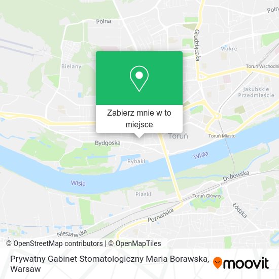 Mapa Prywatny Gabinet Stomatologiczny Maria Borawska