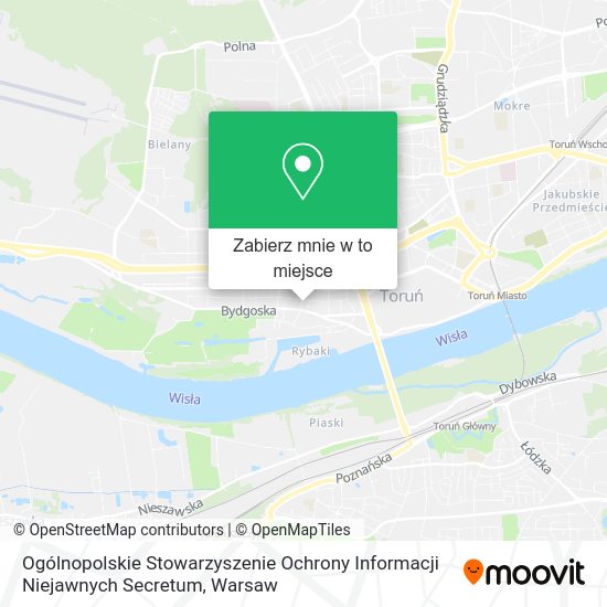 Mapa Ogólnopolskie Stowarzyszenie Ochrony Informacji Niejawnych Secretum