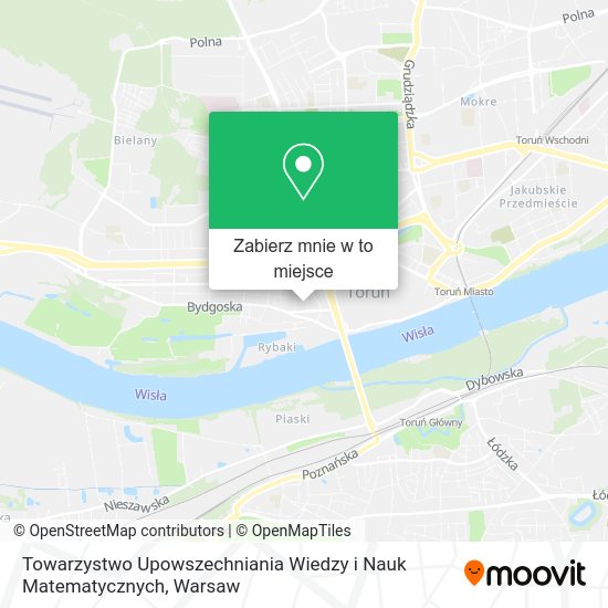 Mapa Towarzystwo Upowszechniania Wiedzy i Nauk Matematycznych