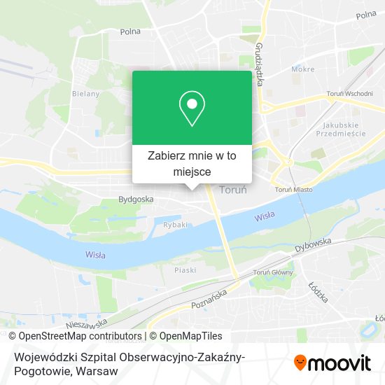 Mapa Wojewódzki Szpital Obserwacyjno-Zakaźny-Pogotowie