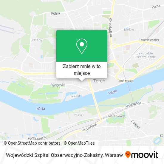 Mapa Wojewódzki Szpital Obserwacyjno-Zakaźny